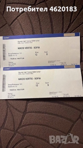 Билети за Никос Вертис