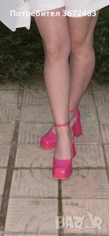 Обувки и гащеризон в комплект цикламен цвят , снимка 3 - Гащеризони - 53130893