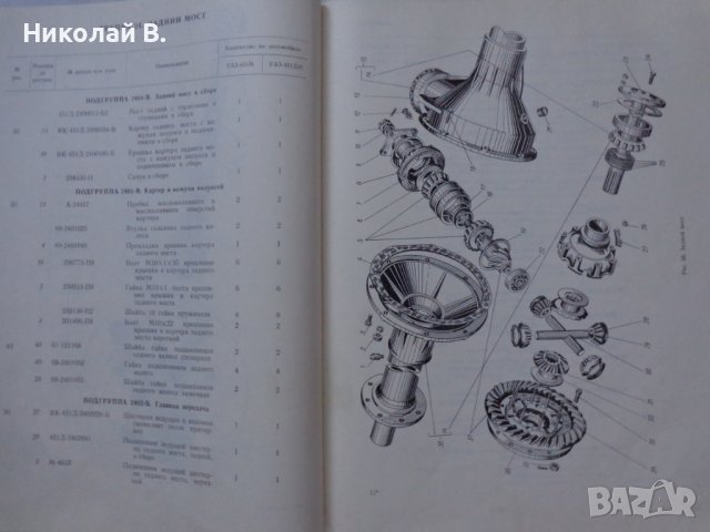 Книга каталог Детайли автомобил УаЗ 451М,  451ДМ на Руски език формат А4, снимка 9 - Специализирана литература - 37039009