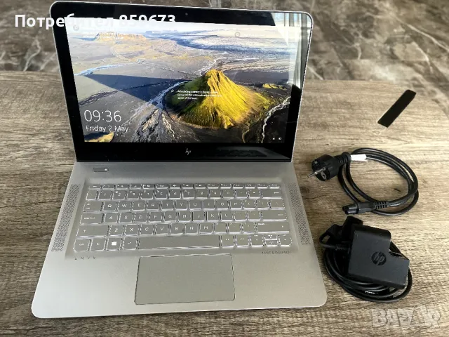 Лаптоп HP ENVY 13 FullHD IPS екран, 1TB SSD, 16GB RAM, Intel i7-7500U