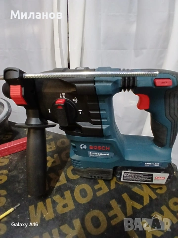 Професионален акумулаторен перфоротор Bosch GBH 185-li solo, снимка 5 - Други инструменти - 53311141