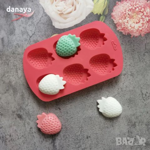 4179 Силиконова форма за бонбони и лед Ягоди, снимка 2 - Форми - 42861802