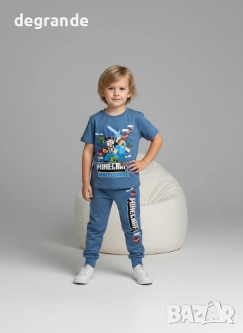 🧸Детски Комплект с къс ръкав Minecraft