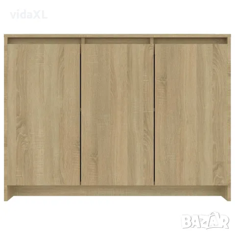 vidaXL Бюфет, дъб сонома, 102x33x75 см, инженерно дърво, снимка 6 - Бюфети - 56147814