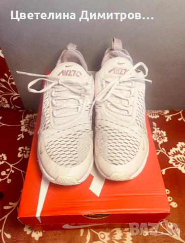 Оригинални дамски маратонки Nike Air max 270, снимка 3 - Маратонки - 53192521