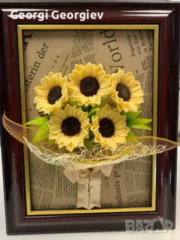 Цветя изработени с глицеринов ароматен сапун , снимка 8 - Декорация за дома - 48659911