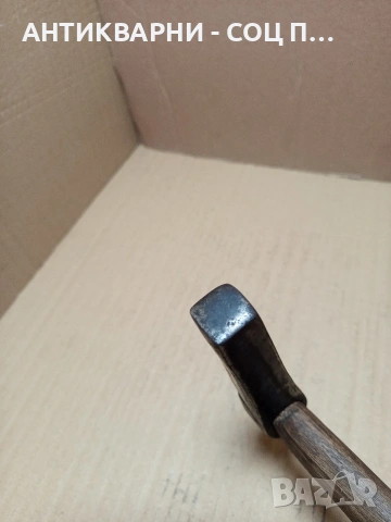 Соц Стар Ръчно Кован Кожарски Обущарски Чук. Номер 496., снимка 6 - Антикварни и старинни предмети - 53114794