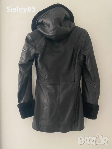 Кожено вталено яке, 100% естествена кожа., снимка 6 - Якета - 52950766