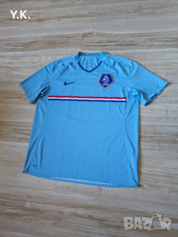 Оригинална мъжка тениска Nike FitDry x Nederlands National Football Team / Season 08 (Away), снимка 2 - Тениски - 44820570