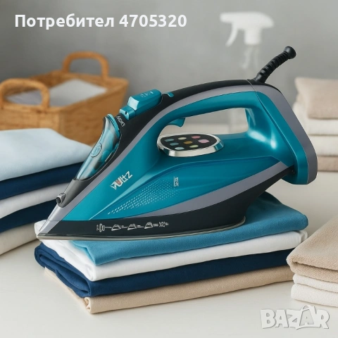 Ютия Voltz, 3200W, 350мл., Керамична плоча, LED дисплей, снимка 4 - Ютии - 53109738