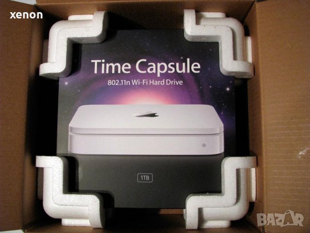 Apple AirPort Time Capsule 1TB (Wi-Fi Рутер с 1TB хард диск за автоматични бекъпи), снимка 4 - Рутери - 42042518