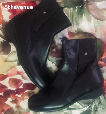 Boxer Air Дамски Черни Боти Естествена Кожа, снимка 3 - Дамски боти - 37897298