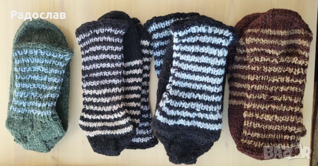 Продава домашни вълнени чорапи ръчна изработка голям номер 44 +