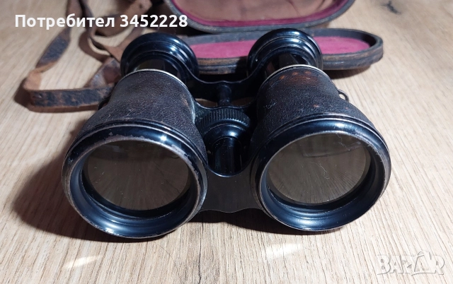 бинокъл винтидж с кожен калъф за колекционери , снимка 5 - Антикварни и старинни предмети - 52592755