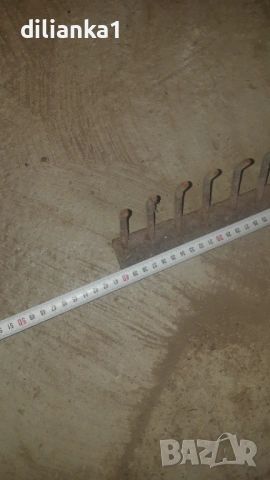 Стар търмък с дръжка-40см, снимка 3 - Антикварни и старинни предмети - 54358313