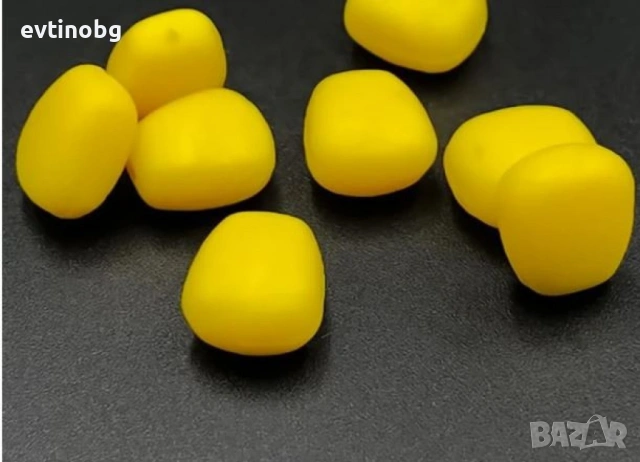 Плуваща силиконова царевица за риболов – 10 бр. в пакет, снимка 2 - Стръв и захранки - 53900835