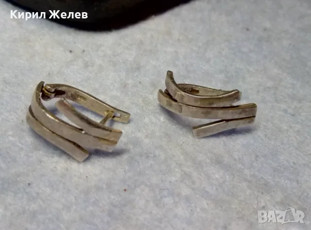 АРТИСТИЧЕН ФЕШЪН МОДЕЛ СРЕБЪРНИ ОБЕЦИ СРЕБРО 925 МАЙСТОРСКА РЪЧНА РАБОТА 48248