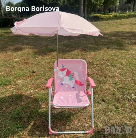 Детски сгъваем стол с чадър , снимка 5 - Столове - 50907568