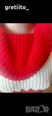 Красив пуловер поло, снимка 2 - Блузи с дълъг ръкав и пуловери - 48980781