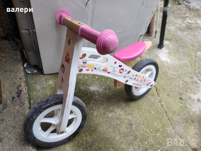 дървено детско колело, снимка 2 - Детски велосипеди, триколки и коли - 53874820