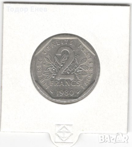 France-2 Francs-1980-KM# 942.1, снимка 3 - Нумизматика и бонистика - 42876707