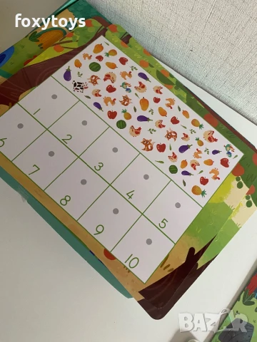 Образователна книга Ферма с дидактични игри, снимка 16 - Образователни игри - 51195526