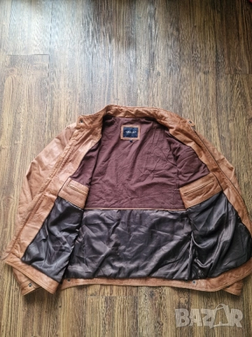 Страхотно мъжко кожено яке MARIO CONTI размер 2XL, снимка 9 - Якета - 52398997