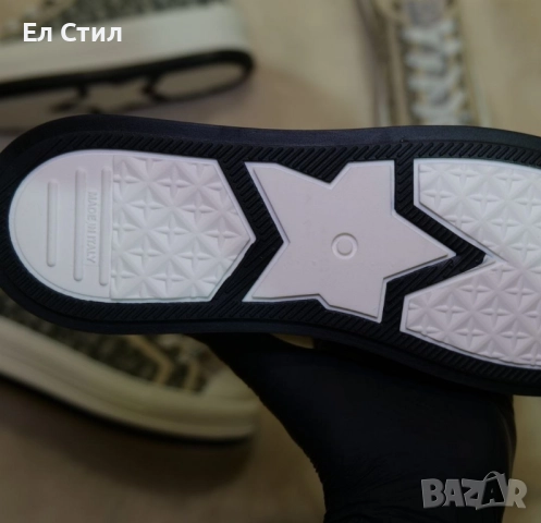 📌Дамски маратонки Dior Oblique - Бяло/бежаво/черно 36 37 38 39 номер Цена 110лв/56.24€ Еконт, снимка 3 - Кецове - 52240846