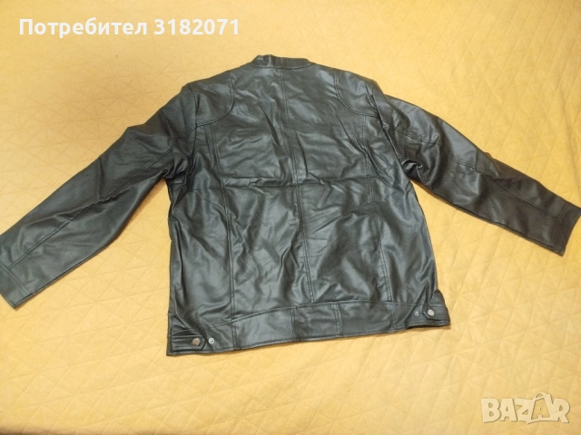 ЧИСТО НОВО мъжко кожено яке,изкуствена кожа, снимка 11 - Якета - 52059766