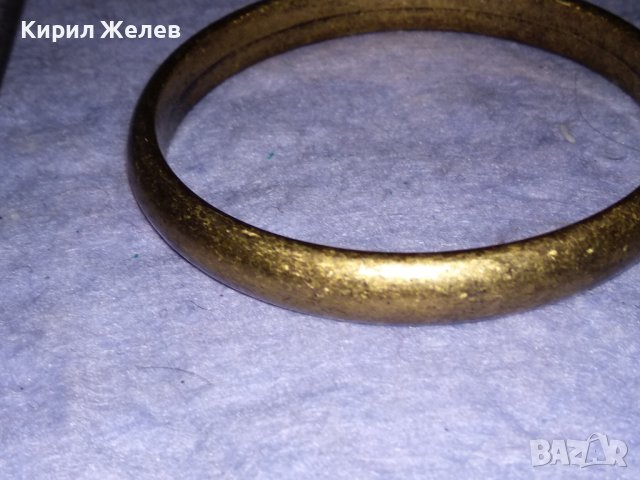 ПОЗЛАТЕНА МЕДНА РЪЧНО ИЗРАБОТЕНА РЕТРО АРТ ГРИВНА 37943, снимка 6 - Антикварни и старинни предмети - 40831263