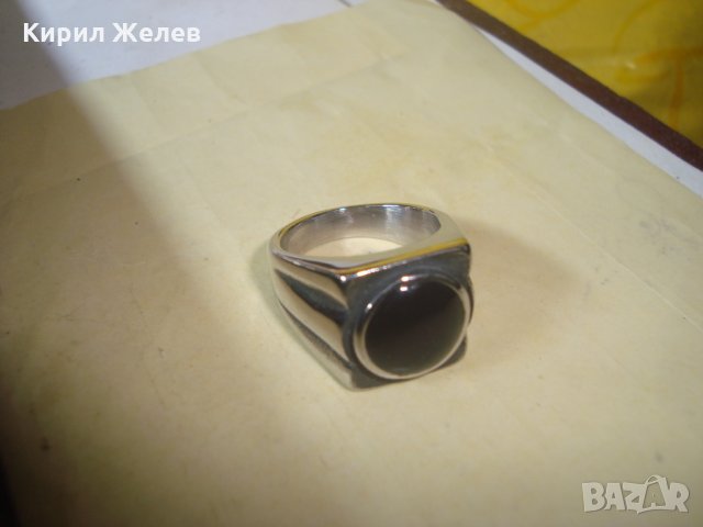 СТОМАНЕН ФЕШЪН КРАСИВ НОВ ПРЪСТЕН НЕРЪЖДАЕМ КЛАСИЧЕСКИ АРТ ДИЗАЙН 24940, снимка 8 - Пръстени - 34560566