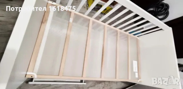 Бебешко/Детско креватче с две нива ИКЕА+подаръци матраче и комарник, снимка 10 - Мебели за детската стая - 49042598