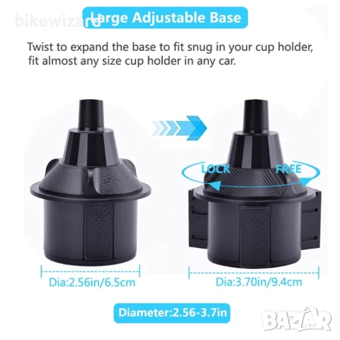 JSCARLIFE Поставка за телефон и за храна за автомобил/бус/камион НОВО, снимка 3 - Аксесоари и консумативи - 51260874