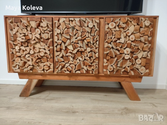 Шкаф с огледало акация