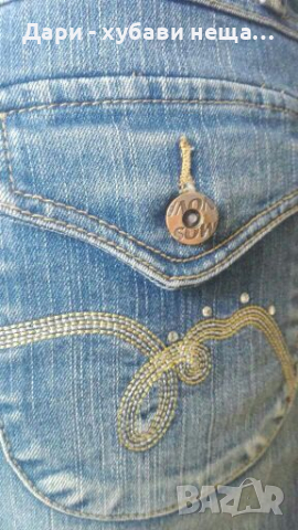 Еластична дънкова пола с акцент - камъчета🍀❤M/L,L❤🍀арт.4050, снимка 4 - Поли - 36469598