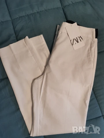 Нов бял панталон на Zara , снимка 2 - Панталони - 50667032
