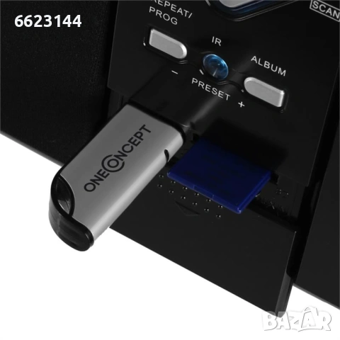 BLUETOOTH стерео система OneConcept FM USB SD AUX, снимка 5 - Друга електроника - 54192796