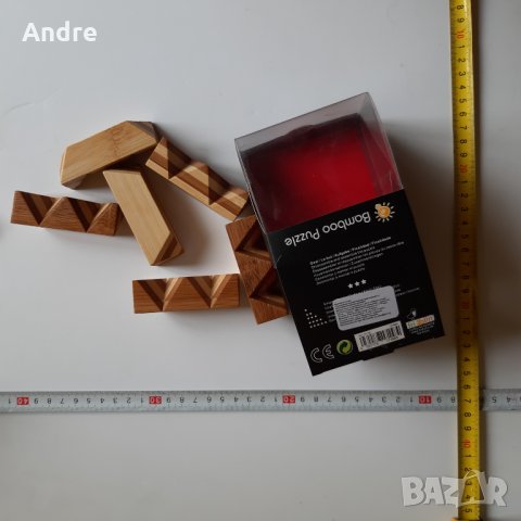играчка-пъзел от дърво, IQ Bamboo puzzle, снимка 3 - Пъзели - 30343263