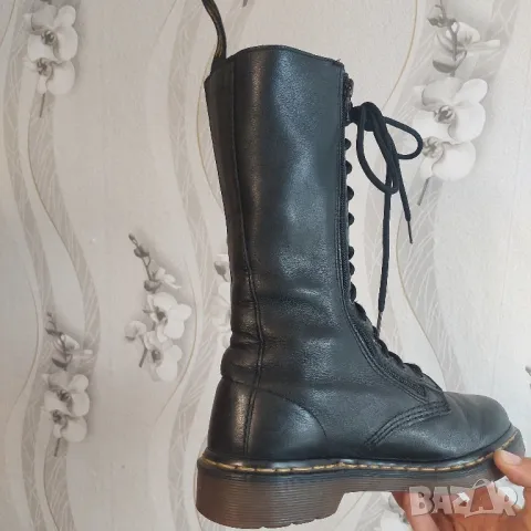 кожени ботуши DR MARTENS 3733 Leather 14-Eyelet 2 zip номер 39, снимка 6 - Дамски ботуши - 43300752