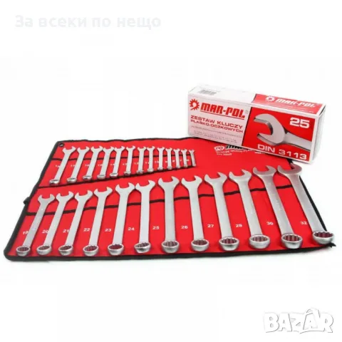 Комплект звездогаечни ключове 6 - 32 мм 25 части Mar-Pol, снимка 4 - Други инструменти - 50359838