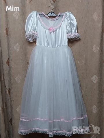Детска бяла дълга рокля за шаферка / булка /, снимка 2 - Рокли - 51987711