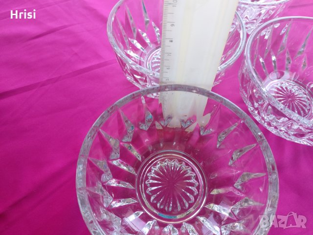 Сет стъклени купи от 80-те, снимка 8 - Други - 35474174