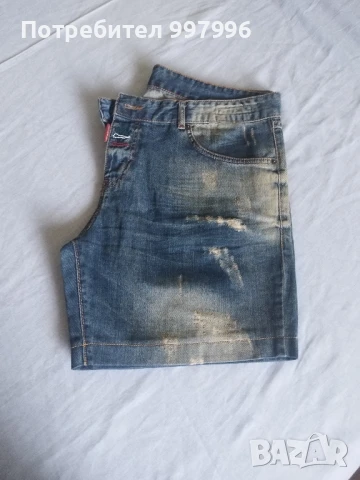 къси дънки- DSQUARED- унисекс XL размер, снимка 16 - Къси панталони и бермуди - 50990457