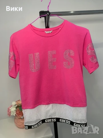 Нова тениска на Guess за 16г но е подходяща и за S размер , снимка 10 - Тениски - 50918259