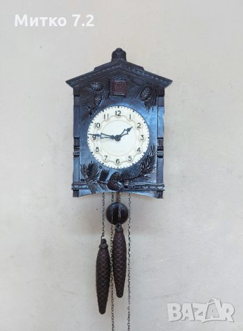 стенен часовник с кукувица, снимка 2 - Антикварни и старинни предмети - 33777704