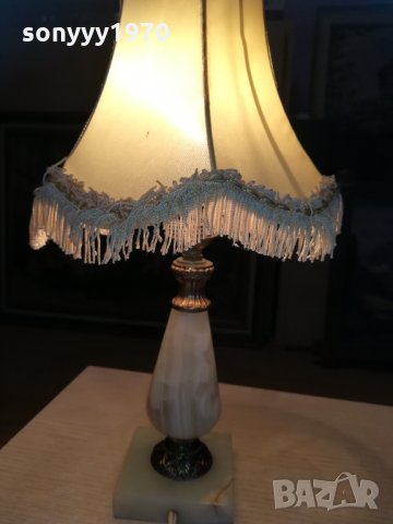 мраморна лампа 35х20см внос франция 1502212107, снимка 18 - Колекции - 31828499