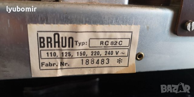 Braun лампов рисивър, снимка 13 - Ресийвъри, усилватели, смесителни пултове - 37701420