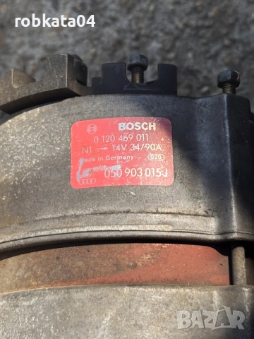 Алтернатор Bosch 0 120 469 011 / 14V 90A – Audi / VAG, снимка 2 - Части - 55769761