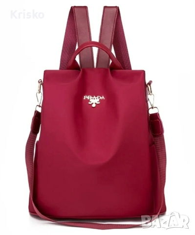 Елегантна дамска раница в бордо, снимка 7 - Чанти - 52837953