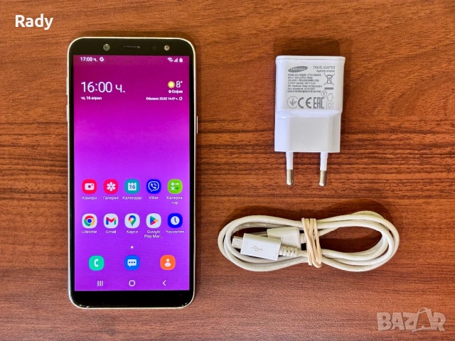 Samsung galaxy J6, 5.6”/3GB/32GB, камера: 8MP/13MP  - използвано